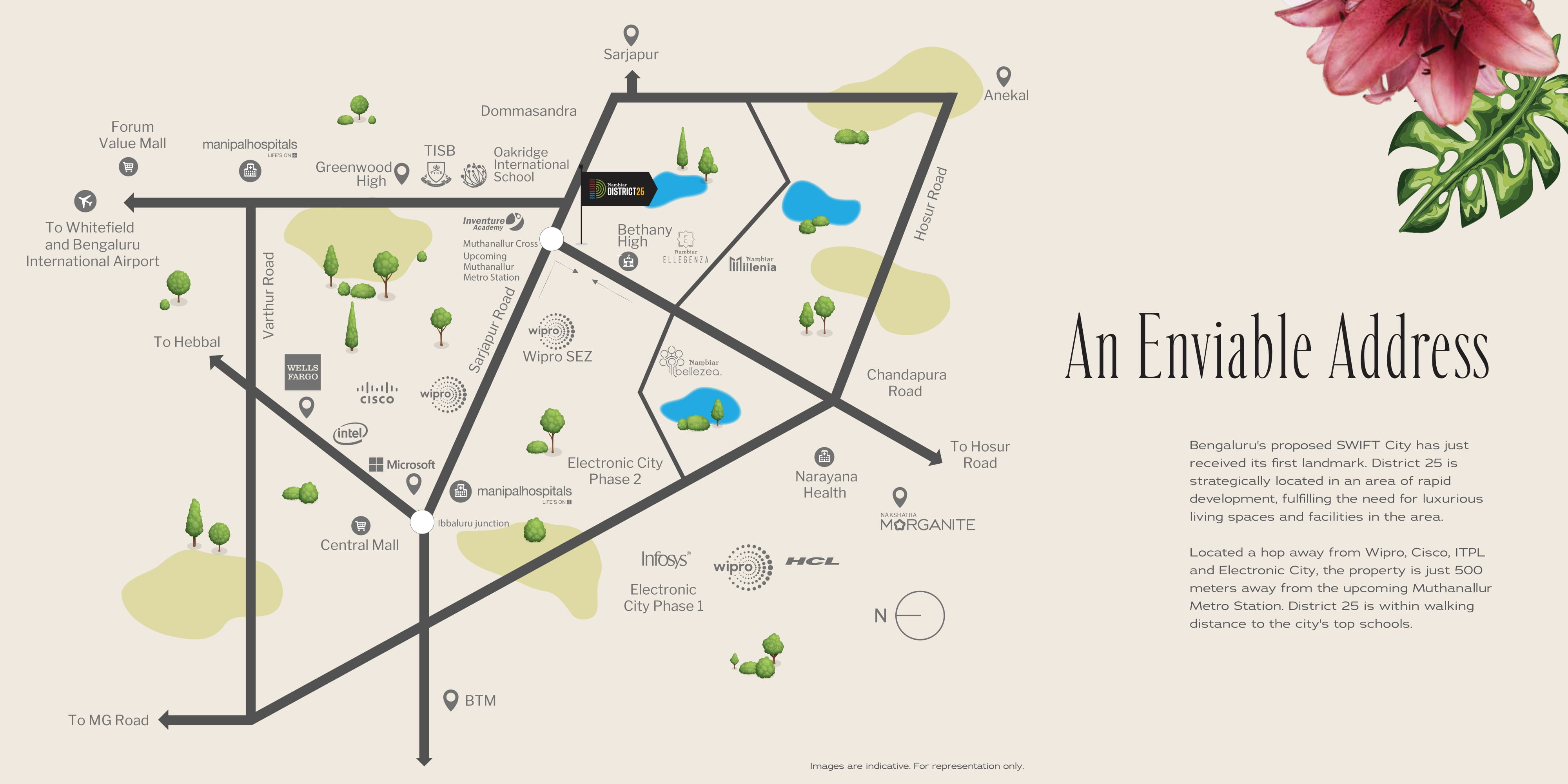 Nambiar District 25 Location Map