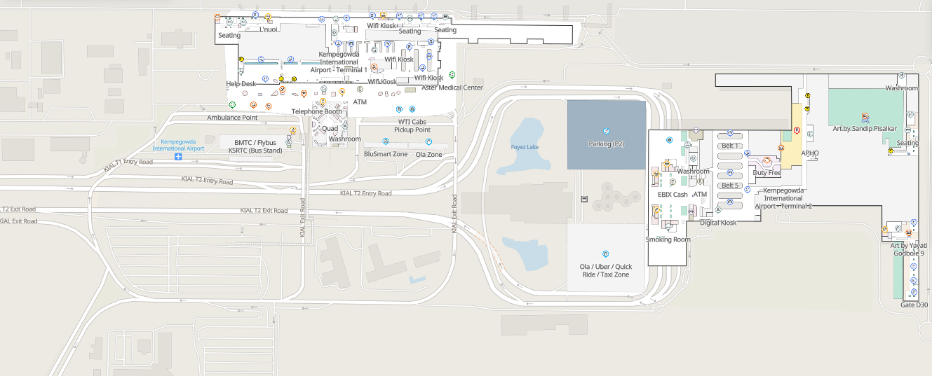Bangalore Airport Map