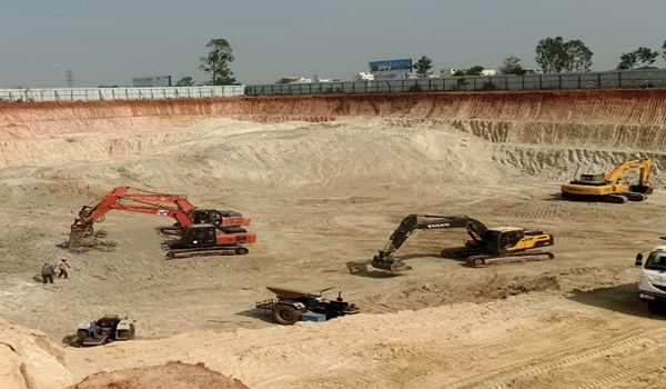 Excavation in progress
