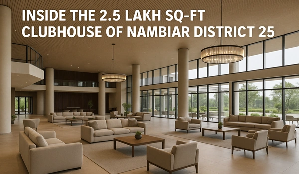 Featured Image of Inside the 2.5 Lakh Sq-ft Clubhouse of Nambiar District 25