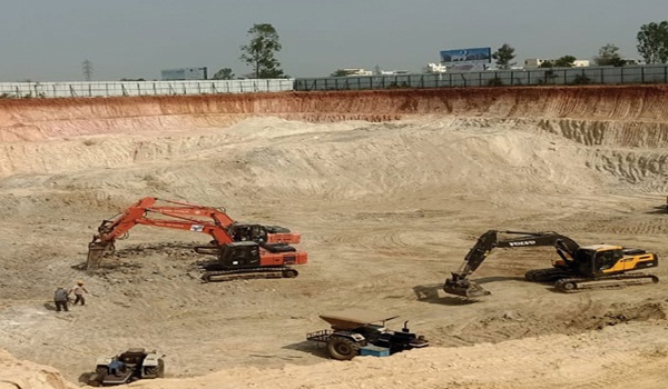 Nambiar District 25 Tower 1 and 2 Excavation in Progress