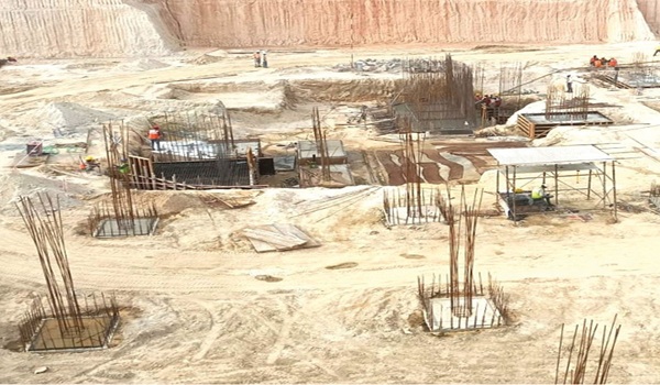 Tower 3 – Raft concreting works in progress