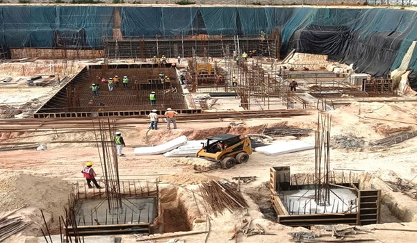 Nambiar District 25 Tower 6 Raft Footing and Shuttering Works